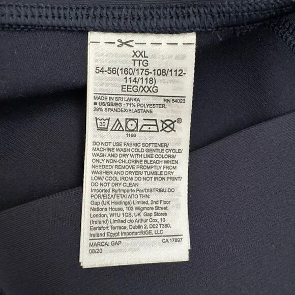 GapFit Sculpt Revolution Blue Sporty Yoga Casual High Rise Y2K SZ XXL #1947 - Picture 5 of 11